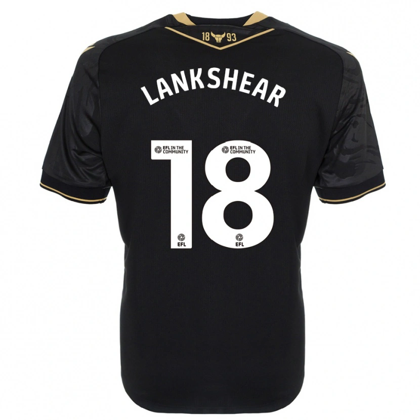 Danxen Kinderen Will Lankshear #18 Zwart Goud Uitshirt Uittenue 2025/26 T-Shirt België
