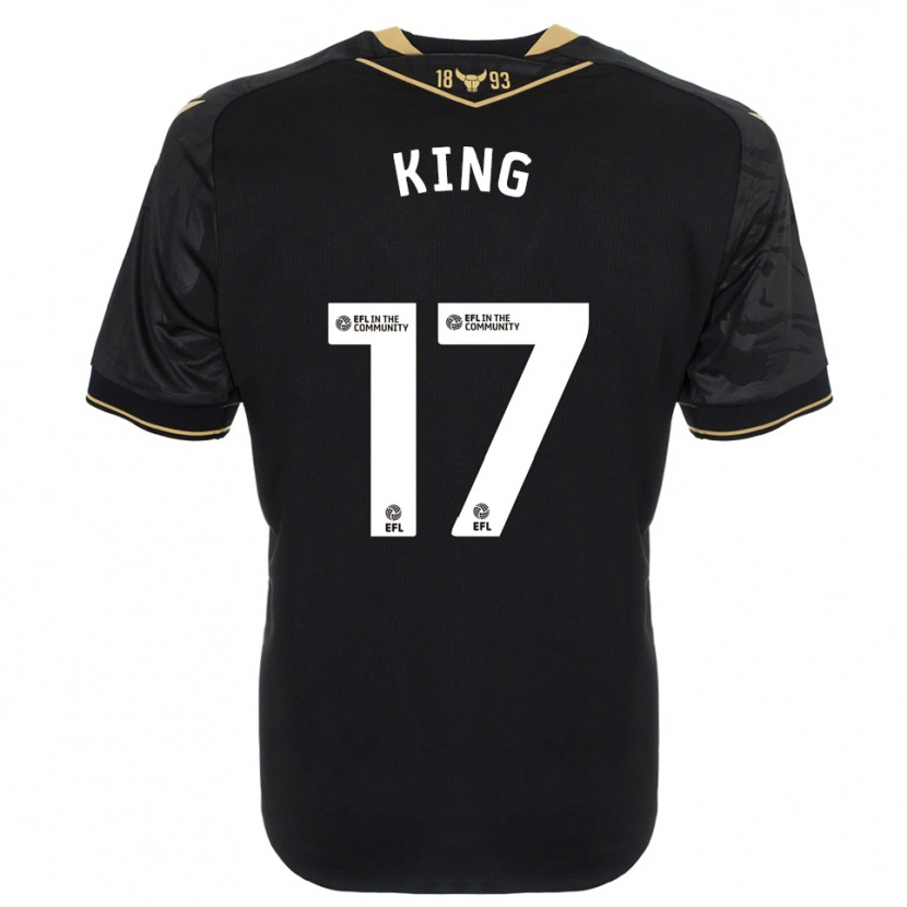 Danxen Kinderen Sarah King #17 Zwart Goud Uitshirt Uittenue 2025/26 T-Shirt België