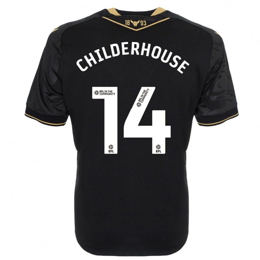 Danxen Kinderen Molly Childerhouse #14 Zwart Goud Uitshirt Uittenue 2025/26 T-Shirt België