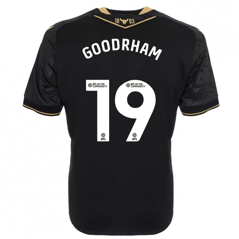Danxen Kinderen Tyler Goodrham #19 Zwart Goud Uitshirt Uittenue 2025/26 T-Shirt België