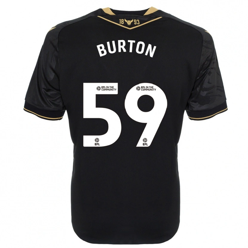 Danxen Kinderen Kasway Burton #59 Zwart Goud Uitshirt Uittenue 2025/26 T-Shirt België