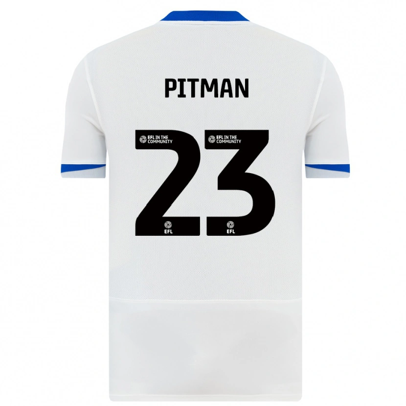Danxen Kinderen Emily Pitman #23 Wit Zwart Uitshirt Uittenue 2025/26 T-Shirt België