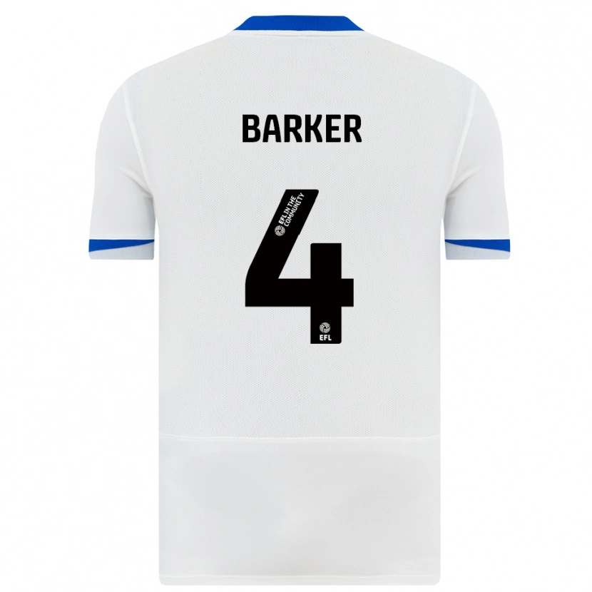 Danxen Kinderen Sophie Barker #4 Wit Zwart Uitshirt Uittenue 2025/26 T-Shirt België