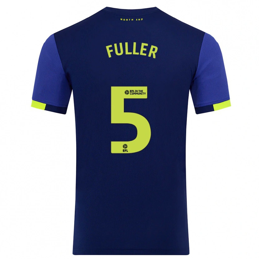 Danxen Kinderen Olivia Fuller #5 Marine Geel Uitshirt Uittenue 2025/26 T-Shirt België