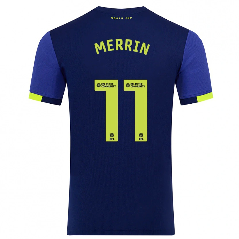 Danxen Kinderen Laura Merrin #11 Marine Geel Uitshirt Uittenue 2025/26 T-Shirt België