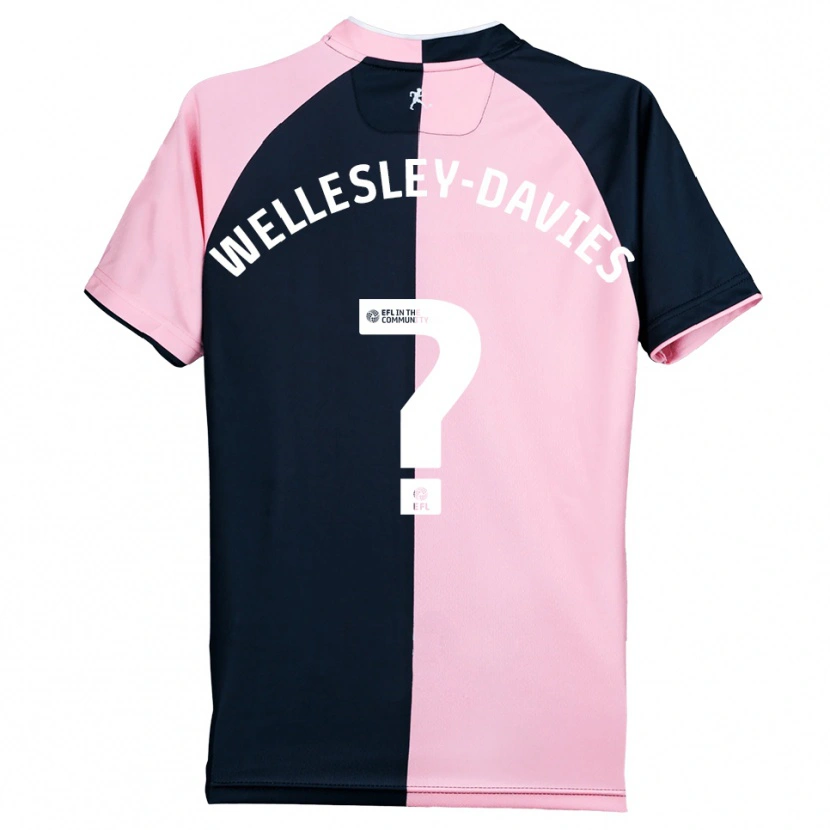 Danxen Kinderen Lilly Wellesley-Davies #0 Roze Zwart Uitshirt Uittenue 2025/26 T-Shirt België
