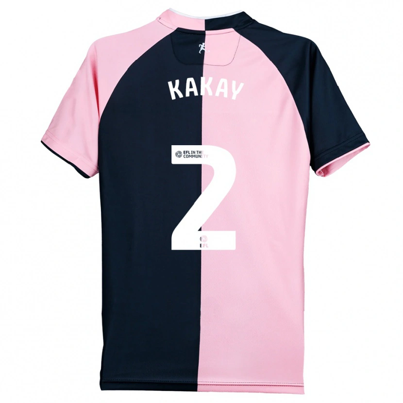 Danxen Kinderen Osman Kakay #2 Roze Zwart Uitshirt Uittenue 2025/26 T-Shirt België
