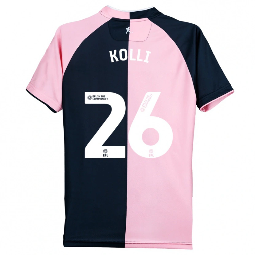 Danxen Kinderen Rayan Kolli #26 Roze Zwart Uitshirt Uittenue 2025/26 T-Shirt België