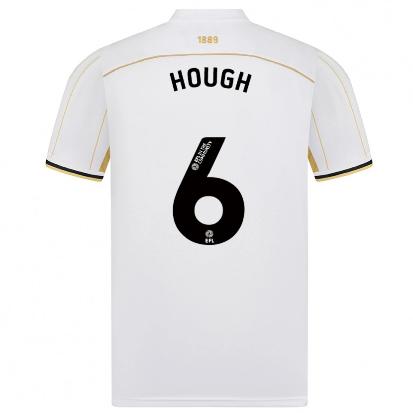 Danxen Kinderen Alfie Hough #6 Wit Goud Uitshirt Uittenue 2025/26 T-Shirt België