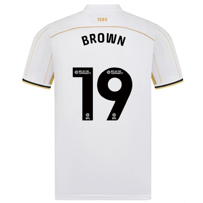 Danxen Kinderen Alanta Brown #19 Wit Goud Uitshirt Uittenue 2025/26 T-Shirt België
