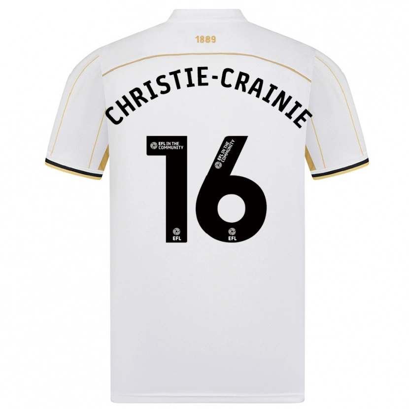 Danxen Kinderen Archie Christie-Crainie #16 Wit Goud Uitshirt Uittenue 2025/26 T-Shirt België