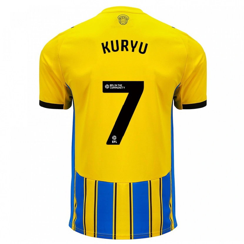 Danxen Kinderen Kuryu Matsuki #7 Blauw Geel Uitshirt Uittenue 2025/26 T-Shirt België