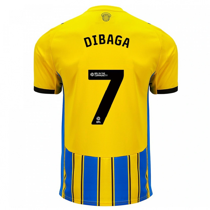Danxen Kinderen Sufianu Sillah Dibaga #7 Blauw Geel Uitshirt Uittenue 2025/26 T-Shirt België