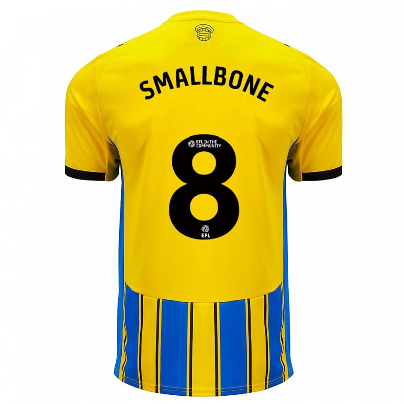 Danxen Kinderen Will Smallbone #8 Blauw Geel Uitshirt Uittenue 2025/26 T-Shirt België