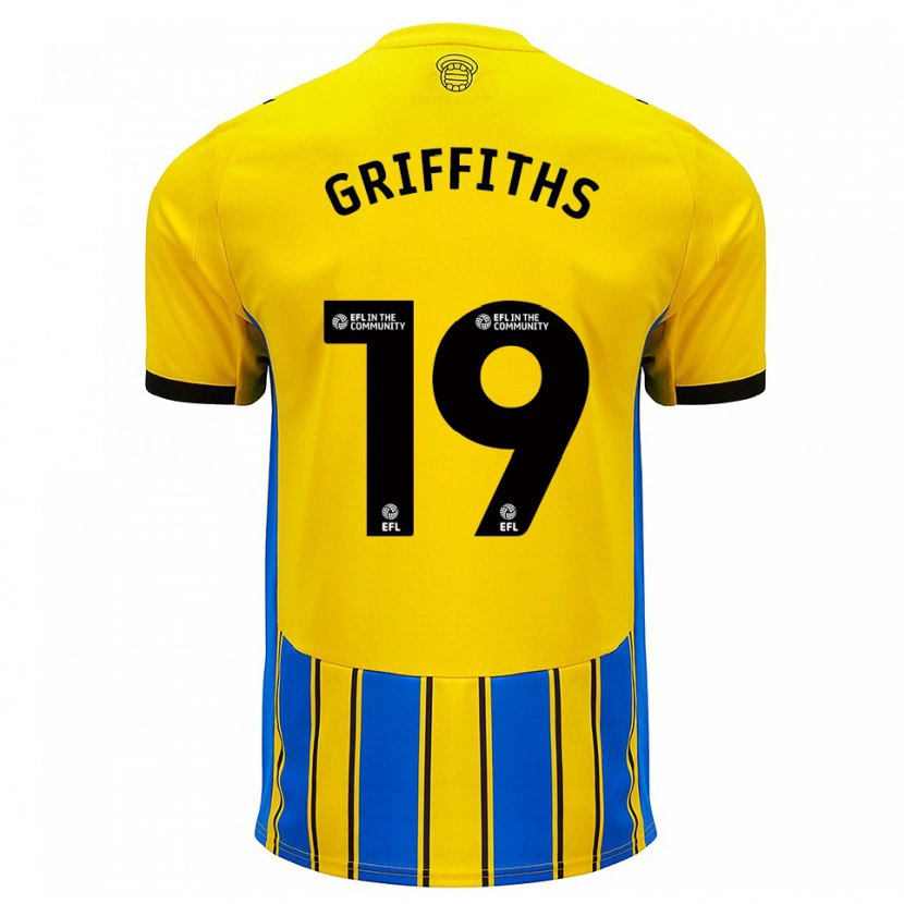 Danxen Kinderen Alice Griffiths #19 Blauw Geel Uitshirt Uittenue 2025/26 T-Shirt België
