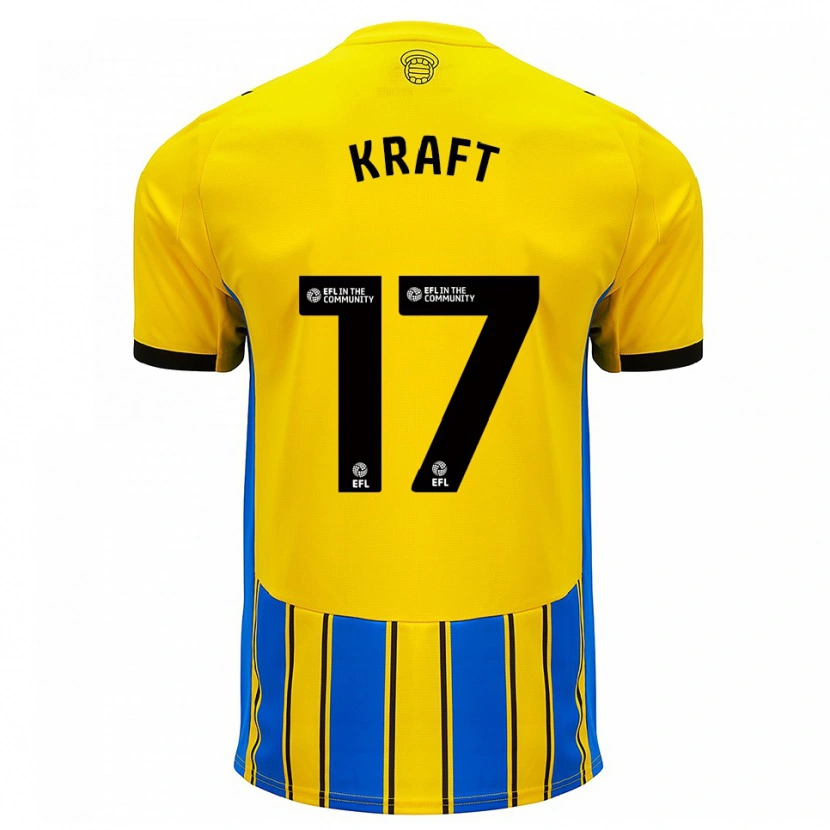 Danxen Kinderen Emily Kraft #17 Blauw Geel Uitshirt Uittenue 2025/26 T-Shirt België