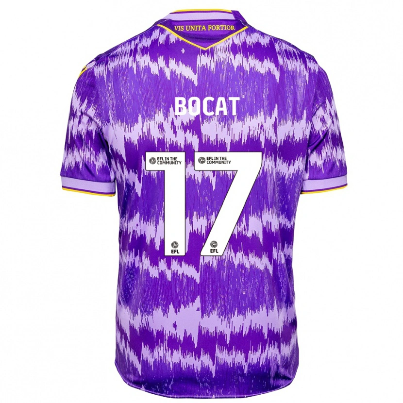 Danxen Kinderen Eric-Junior Bocat #17 Paars Geel Uitshirt Uittenue 2025/26 T-Shirt België