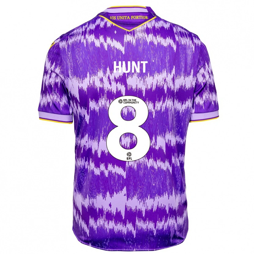 Danxen Kinderen Abby Hunt #8 Paars Geel Uitshirt Uittenue 2025/26 T-Shirt België