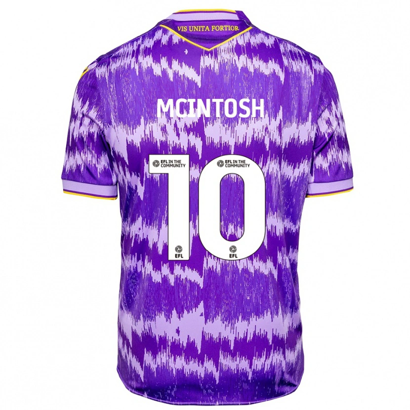 Danxen Kinderen Ruben Mcintosh #10 Paars Geel Uitshirt Uittenue 2025/26 T-Shirt België