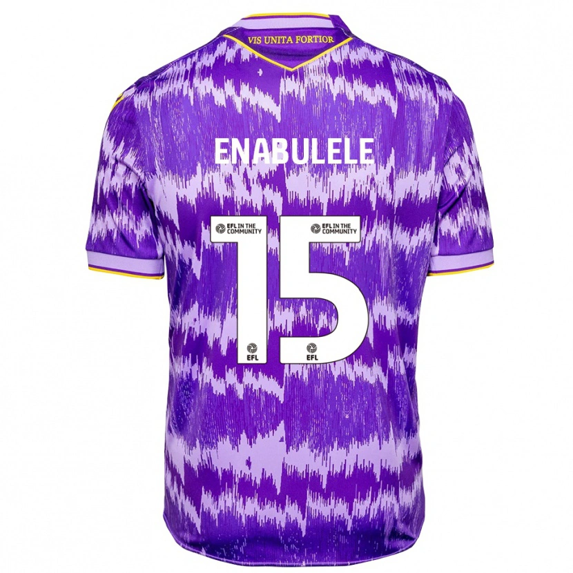 Danxen Kinderen Oghosaiwi Enabulele #15 Paars Geel Uitshirt Uittenue 2025/26 T-Shirt België