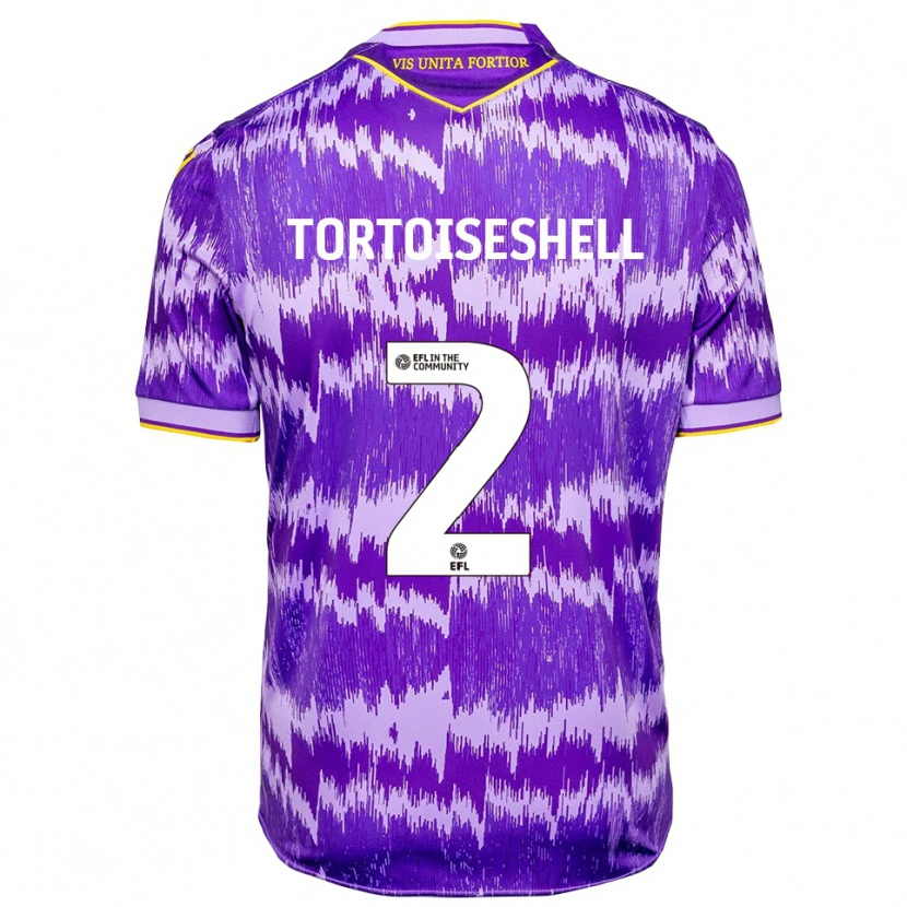 Danxen Kinderen Jensen Tortoishell #2 Paars Geel Uitshirt Uittenue 2025/26 T-Shirt België