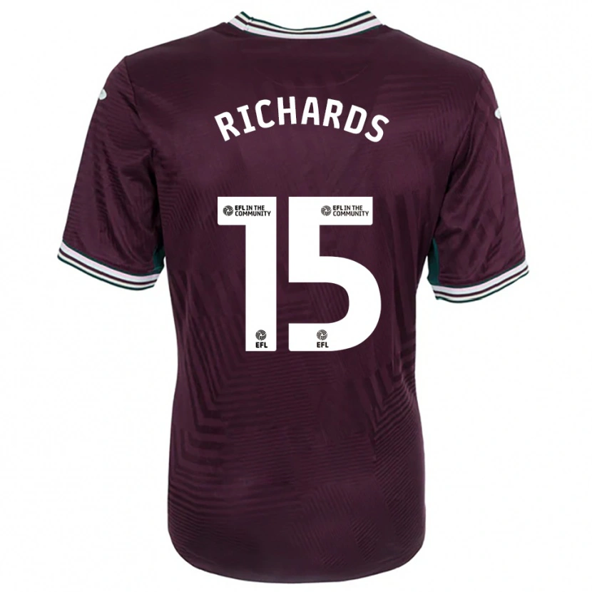 Danxen Kinderen Emily Richards #15 Roest Rood Wit Uitshirt Uittenue 2025/26 T-Shirt België