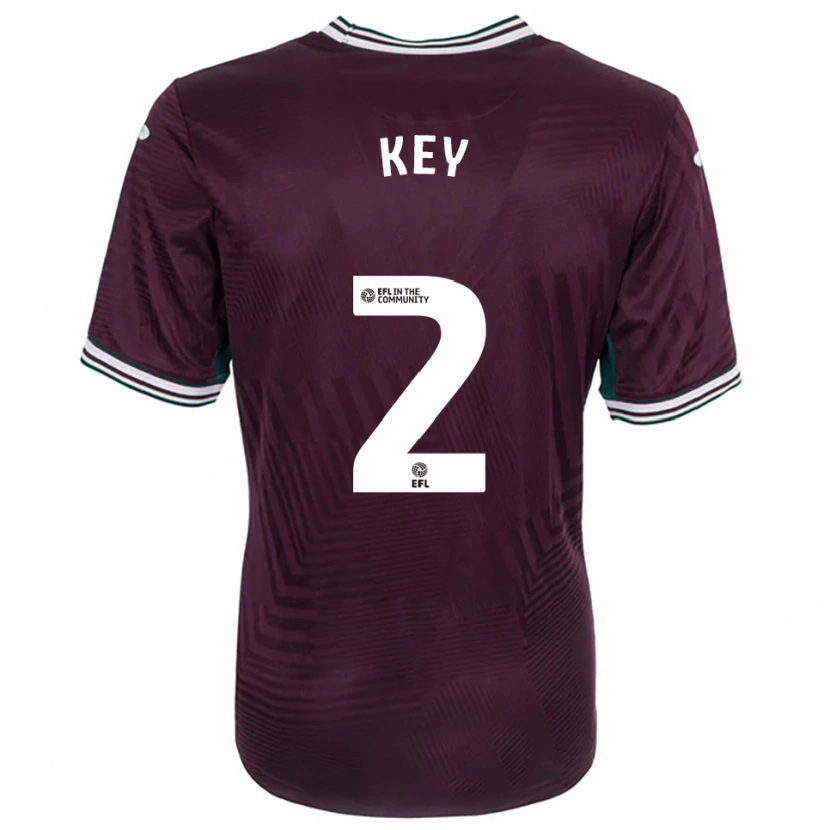 Danxen Kinderen Josh Key #2 Roest Rood Wit Uitshirt Uittenue 2025/26 T-Shirt België