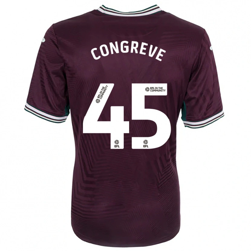 Danxen Kinderen Cameron Congreve #45 Roest Rood Wit Uitshirt Uittenue 2025/26 T-Shirt België