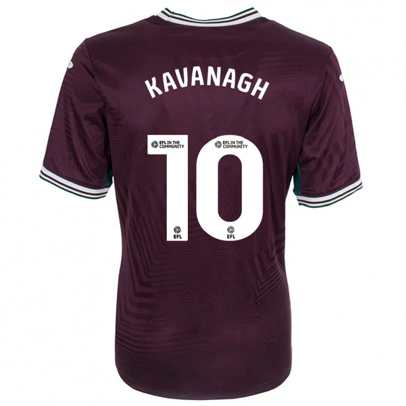 Danxen Kinderen Reece Kavanagh #10 Roest Rood Wit Uitshirt Uittenue 2025/26 T-Shirt België