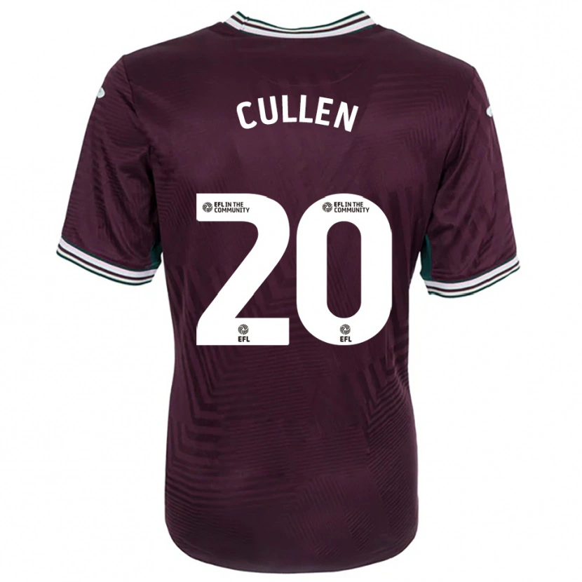 Danxen Kinderen Liam Cullen #20 Roest Rood Wit Uitshirt Uittenue 2025/26 T-Shirt België
