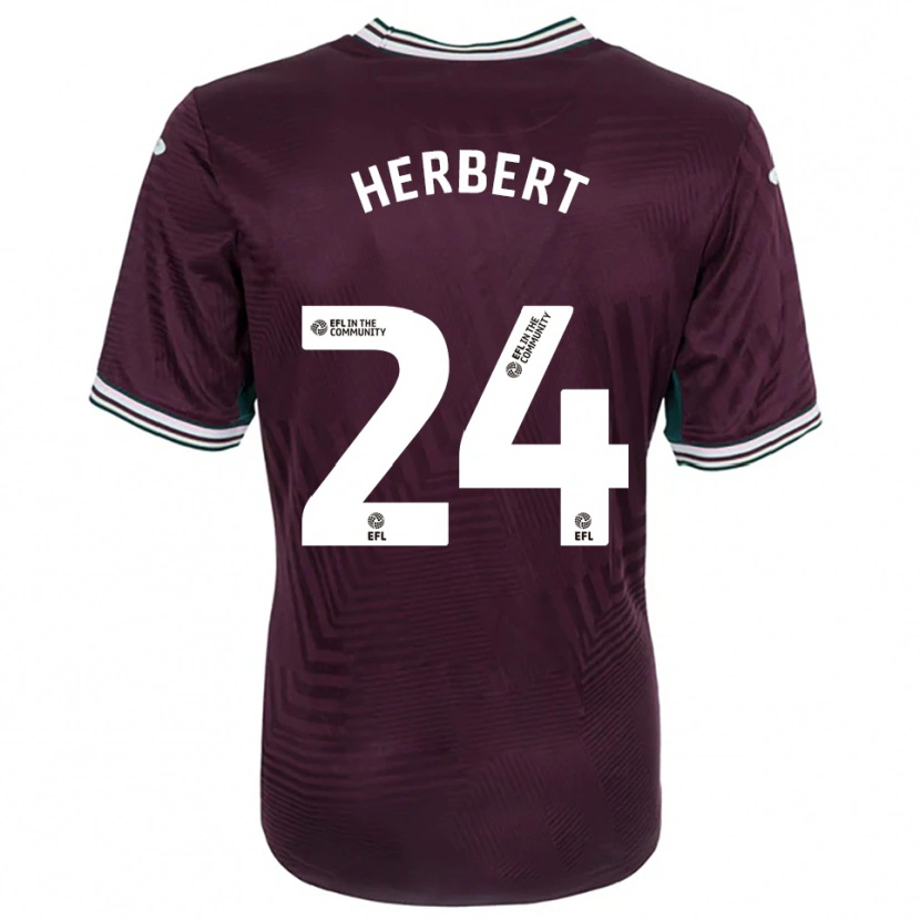 Danxen Kinderen Chelsea Herbert #24 Roest Rood Wit Uitshirt Uittenue 2025/26 T-Shirt België