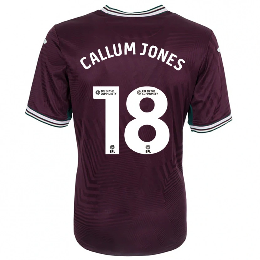 Danxen Kinderen Callum Jones #18 Roest Rood Wit Uitshirt Uittenue 2025/26 T-Shirt België
