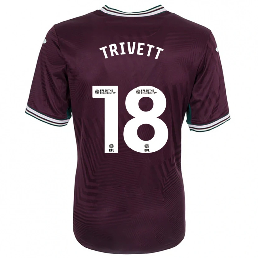 Danxen Kinderen Taite Trivett #18 Roest Rood Wit Uitshirt Uittenue 2025/26 T-Shirt België