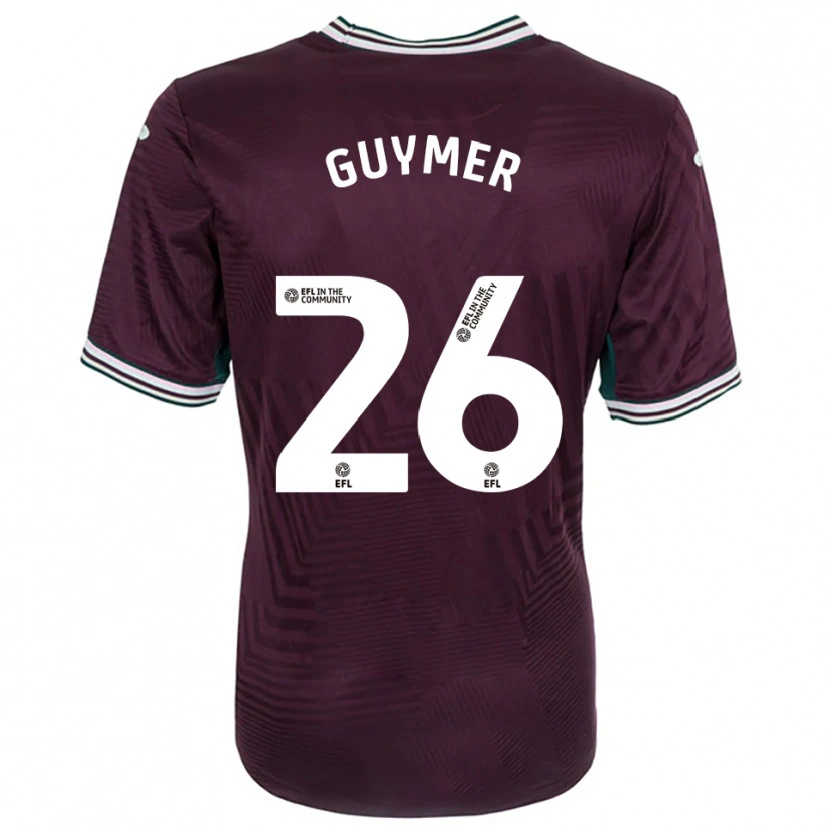 Danxen Kinderen Jasmine Guymer #26 Roest Rood Wit Uitshirt Uittenue 2025/26 T-Shirt België