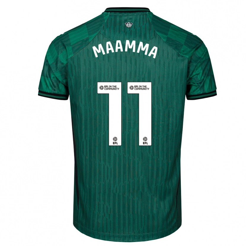 Danxen Kinderen Othmane Maamma #11 Groen Zwart Uitshirt Uittenue 2025/26 T-Shirt België
