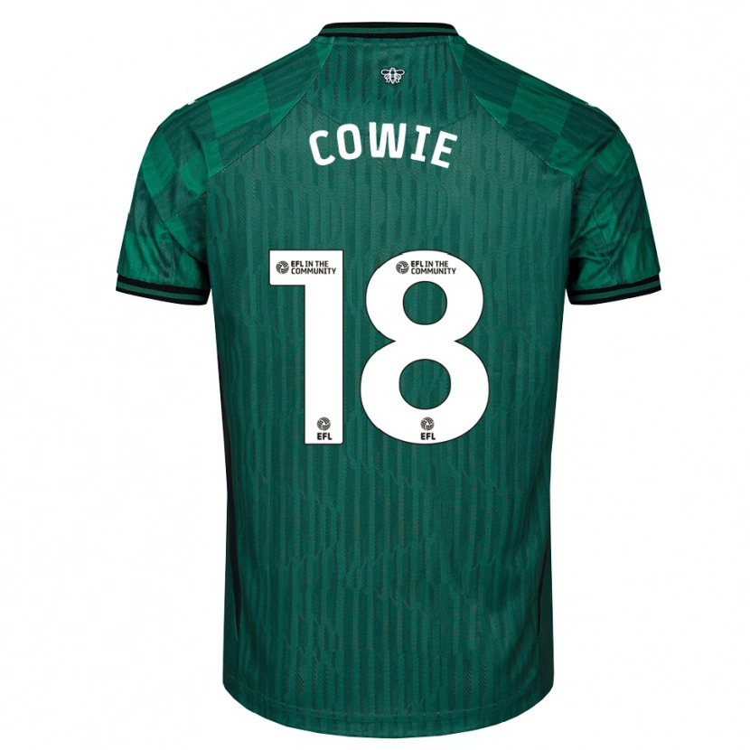 Danxen Kinderen Tony Cowie #18 Groen Zwart Uitshirt Uittenue 2025/26 T-Shirt België