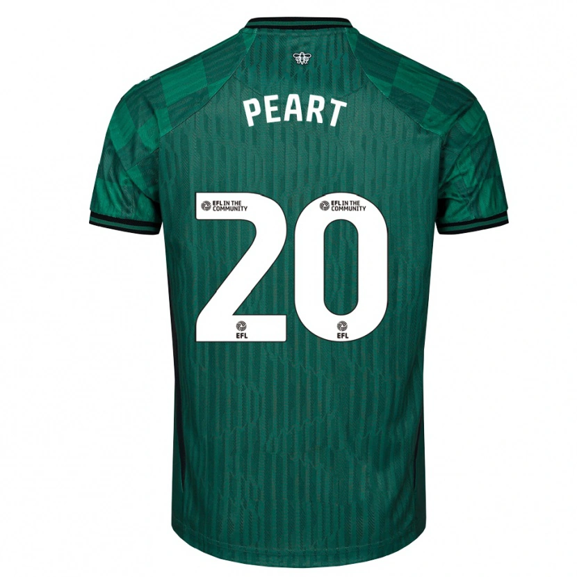 Danxen Kinderen Kalani Peart #20 Groen Zwart Uitshirt Uittenue 2025/26 T-Shirt België