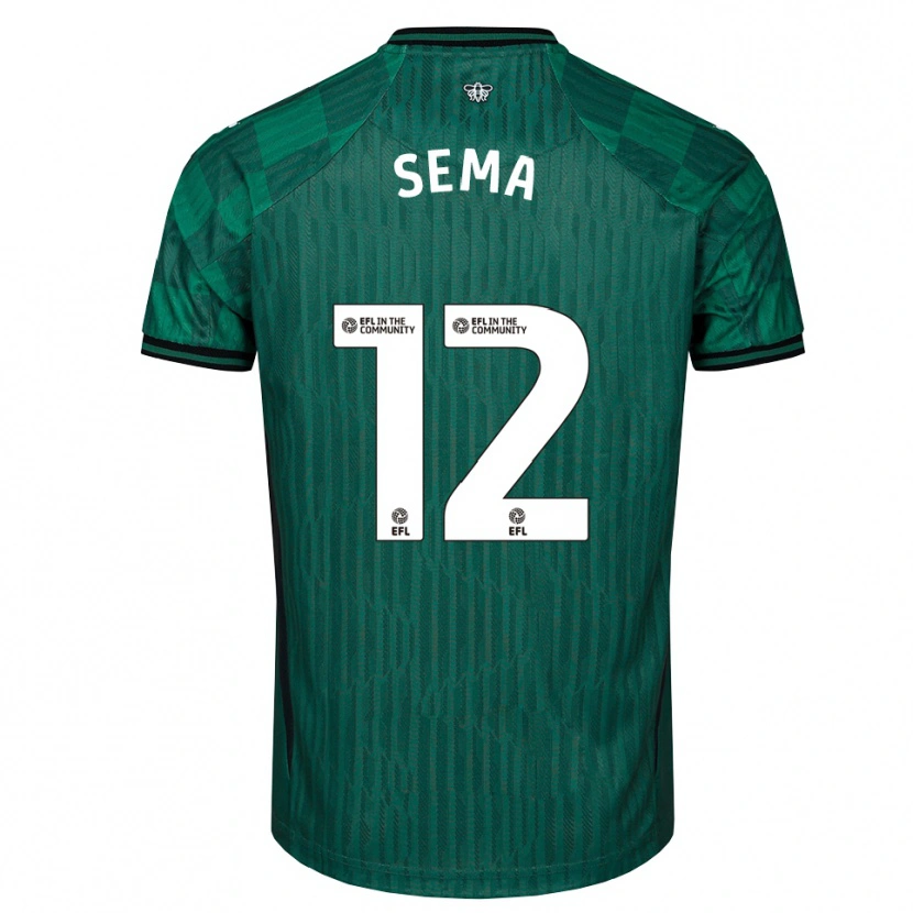 Danxen Kinderen Ken Sema #12 Groen Zwart Uitshirt Uittenue 2025/26 T-Shirt België