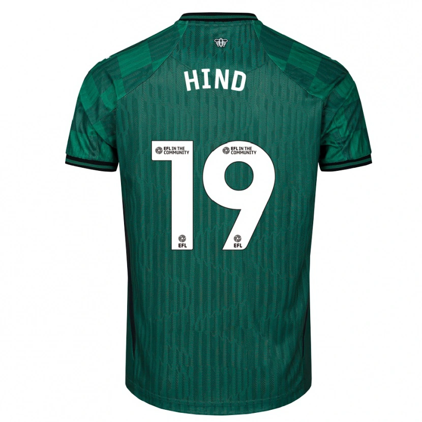 Danxen Kinderen Daisy Hind #19 Groen Zwart Uitshirt Uittenue 2025/26 T-Shirt België