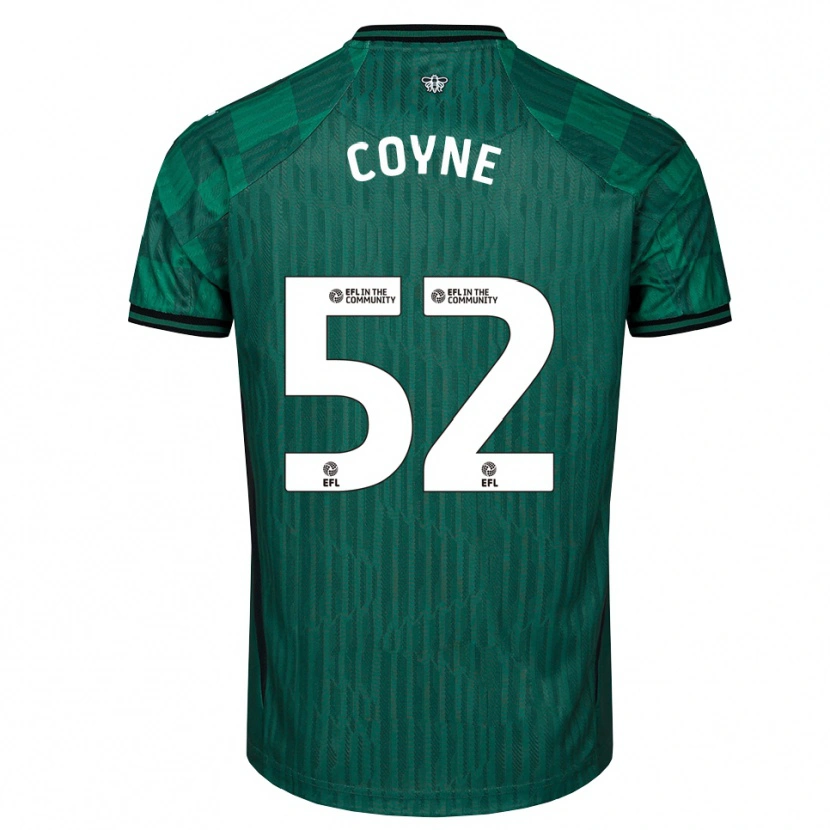 Danxen Kinderen Aidan Coyne #52 Groen Zwart Uitshirt Uittenue 2025/26 T-Shirt België