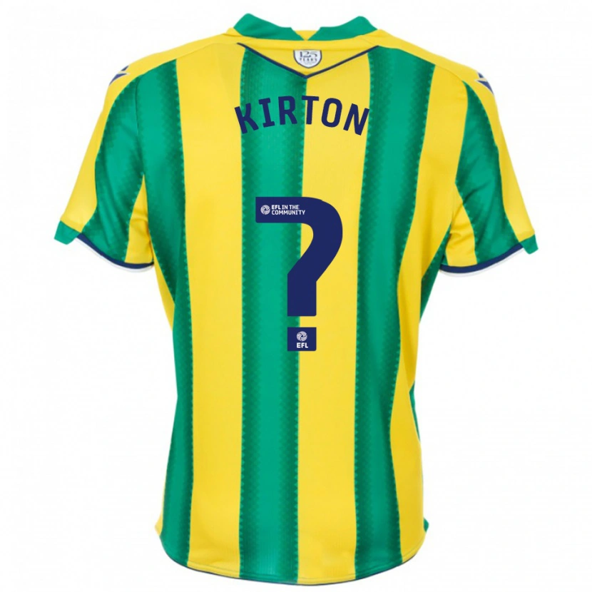 Danxen Kinderen Archie Kirton #0 Geel Groen Uitshirt Uittenue 2025/26 T-Shirt België