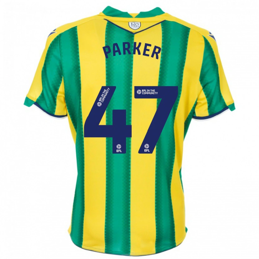 Danxen Kinderen Michael Parker #47 Geel Groen Uitshirt Uittenue 2025/26 T-Shirt België