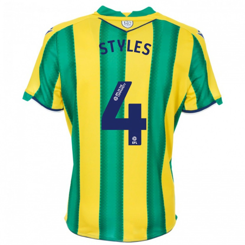 Danxen Kinderen Callum Styles #4 Geel Groen Uitshirt Uittenue 2025/26 T-Shirt België