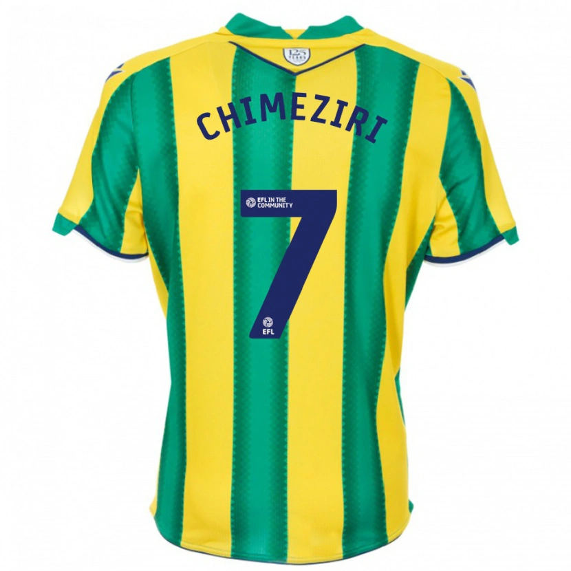 Danxen Kinderen Dan Chimeziri #7 Geel Groen Uitshirt Uittenue 2025/26 T-Shirt België