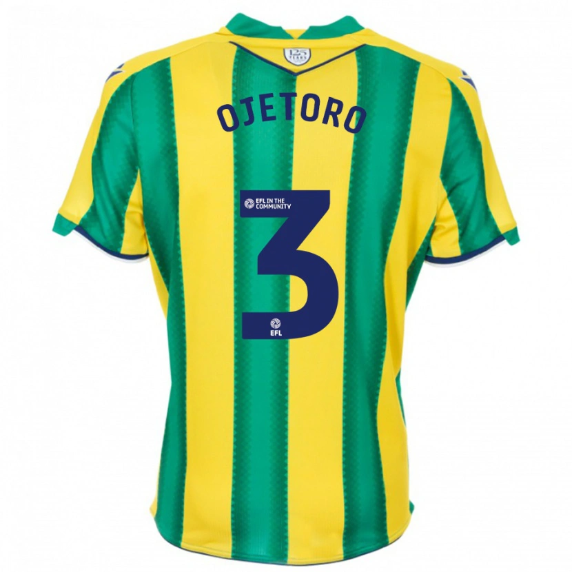 Danxen Kinderen Wahab Ojetoro #3 Geel Groen Uitshirt Uittenue 2025/26 T-Shirt België