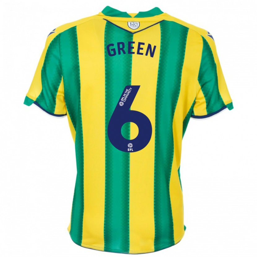 Danxen Kinderen Isabel Green #6 Geel Groen Uitshirt Uittenue 2025/26 T-Shirt België