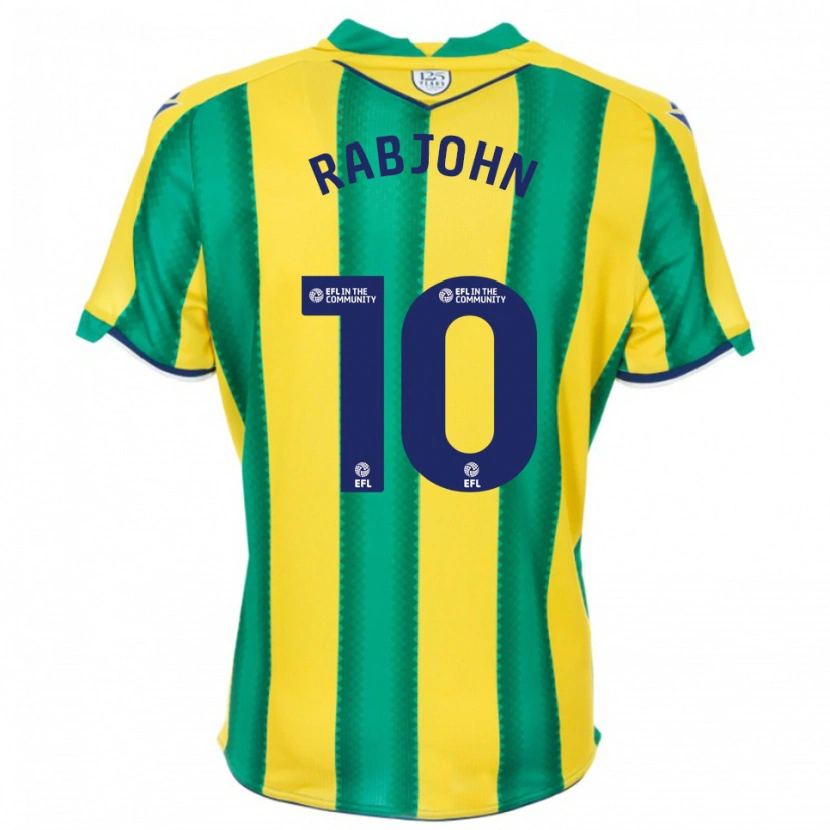 Danxen Kinderen Olivia Rabjohn #10 Geel Groen Uitshirt Uittenue 2025/26 T-Shirt België