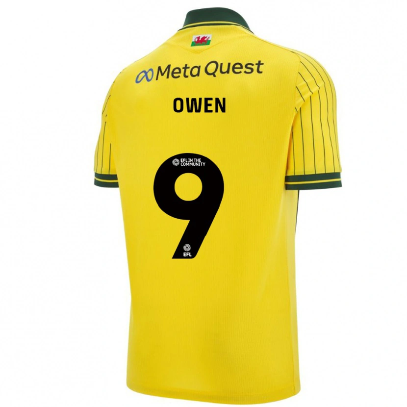 Danxen Kinderen Rio Owen #9 Geel Groen Uitshirt Uittenue 2025/26 T-Shirt België