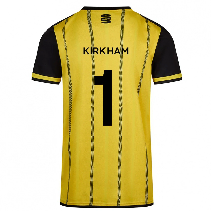 Danxen Kinderen Skye Kirkham #1 Geel Zwart Uitshirt Uittenue 2025/26 T-Shirt België