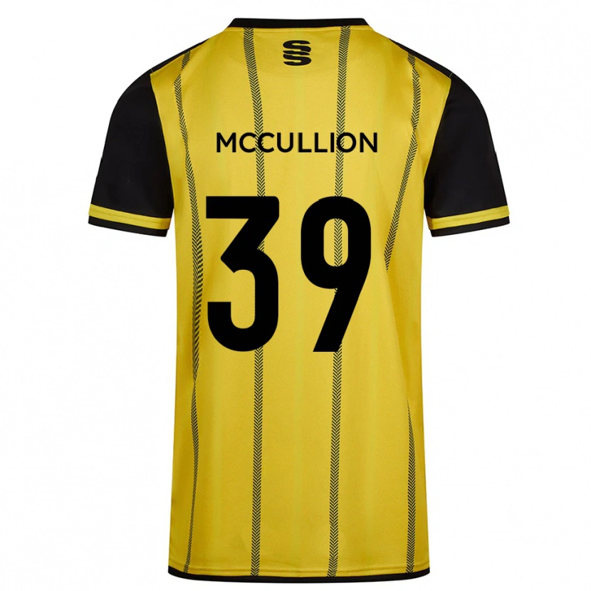 Danxen Kinderen Gerald Mccullion #39 Geel Zwart Uitshirt Uittenue 2025/26 T-Shirt België